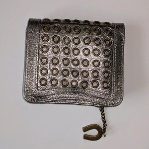 Betsey Johnson Horsebit Sylver Wallet Vintage